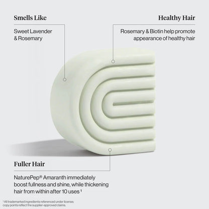 Kitsch volumizing rosemary and biotin solid conditioner bar for thick, healthy hair with natural ingredients and eco-friendly design