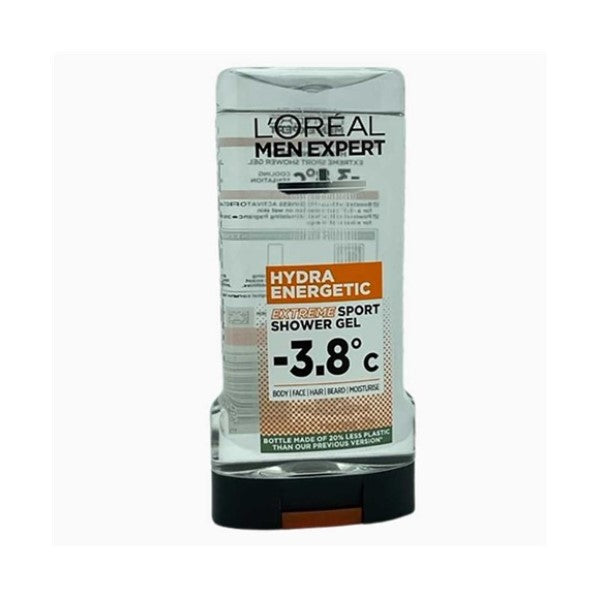 Loreal Men Expert Hydra Energetic Extreme Sport shower gel in a sleek bottle, designed for invigorating men&