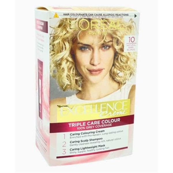 Loreal Excellence Creme Triple Care Colour 10 Natural Baby Blonde