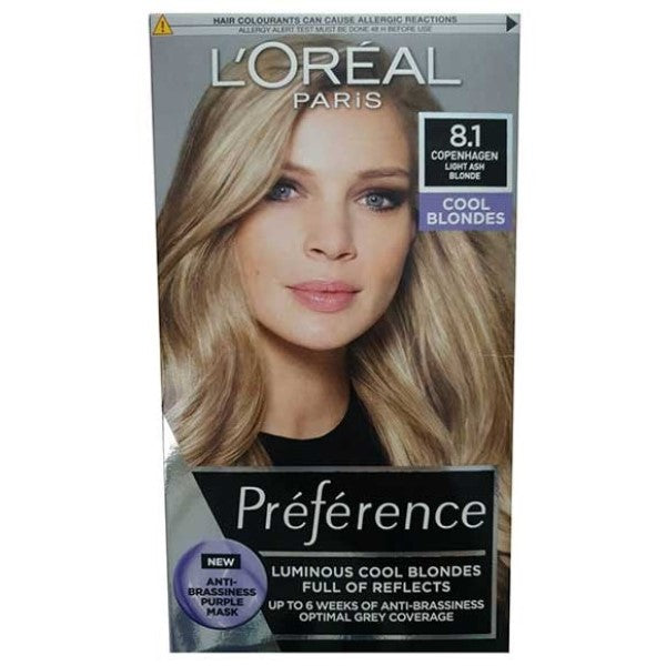 Loreal Preference Luminous Cool Blondes 8.1 Light Ash Blonde