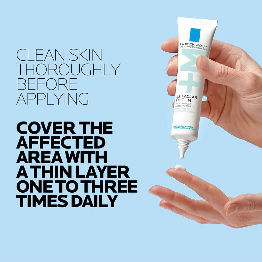 La Roche Posay Effaclar Duo Plus anti-imperfections moisturizer in a 40ml tube, designed for triple corrective skin care.