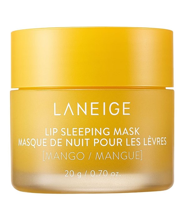 Laneige Mango Lip Sleeping Mask in 20g jar, a K-beauty moisturizer with mango flavor and nourishing formula for soft lips.