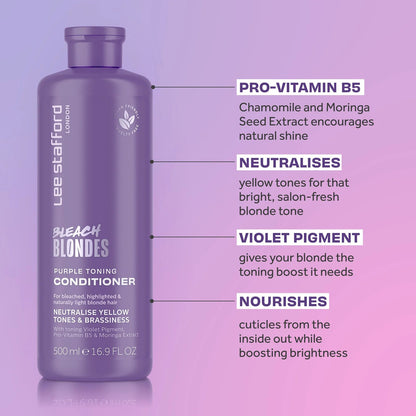 Lee Stafford Bleach Blondes Purple Toning Conditioner