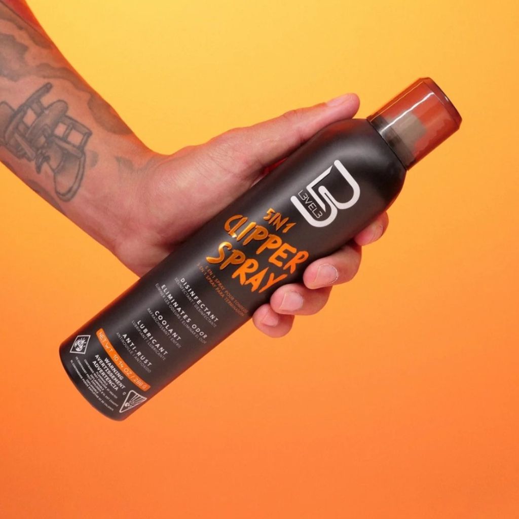 Level 3 5-in-1 clipper spray bottle for cleaning, lubricating, cooling, and protecting salon clippers