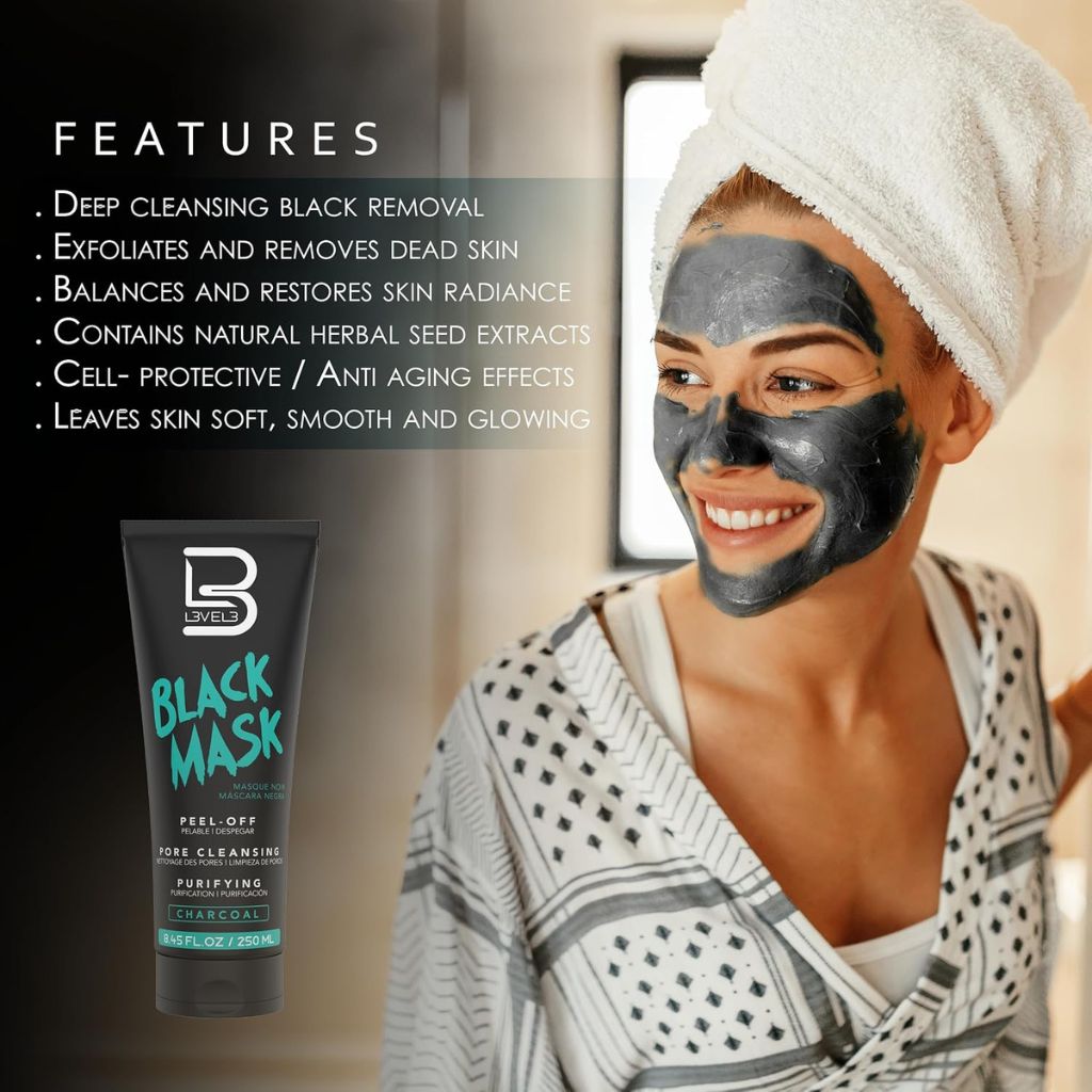Level 3  Charcoal Purifying Peel Off Black Mask