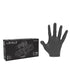 Level 3 black nitrile gloves, medium size, disposable salon accessories package