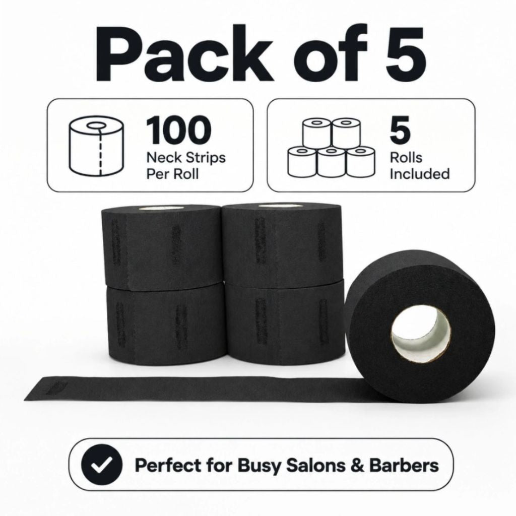 Level 3 paper neck strips for salon haircuts and barber services