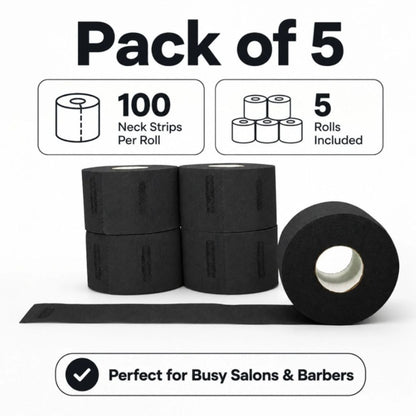Level 3 paper neck strips for salon haircuts and barber services