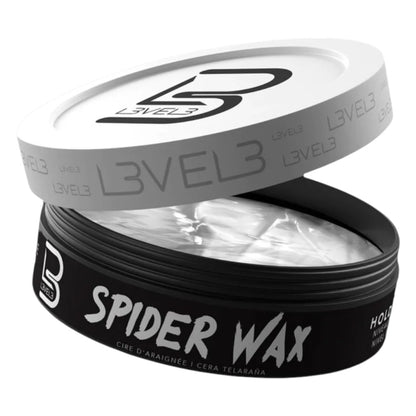 Level 3 Spider Wax Texturizing Formula hair styling wax, 150ml jar front view