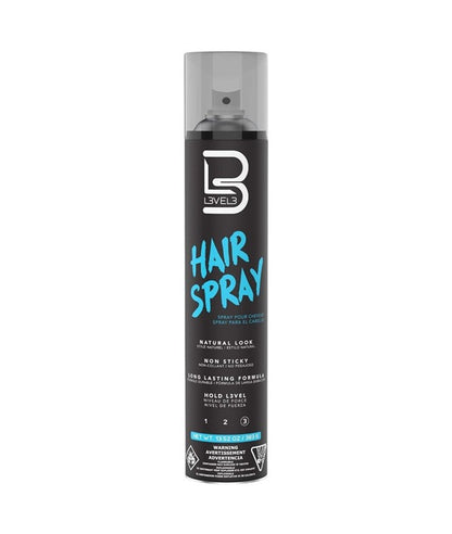 Level 3 Strong Hold Hair Spray bottle for long-lasting hair styling("")]

//