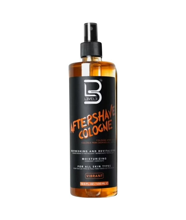 Level 3 Vibrant Aftershave Cologne bottle for shave and groom care