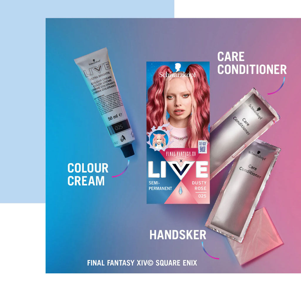 Schwarzkopf Live Ultra Brights Semi Permanent Dusty Rose 025