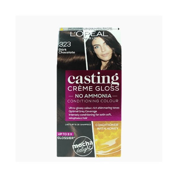 Loreal Casting Creme Gloss Conditioning Color 323 Dark Chocolate