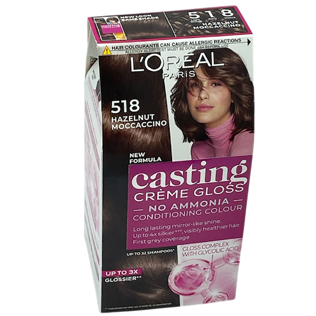 Loreal Casting Creme Gloss Conditioning Color 518 Hazelnut Moccaccino