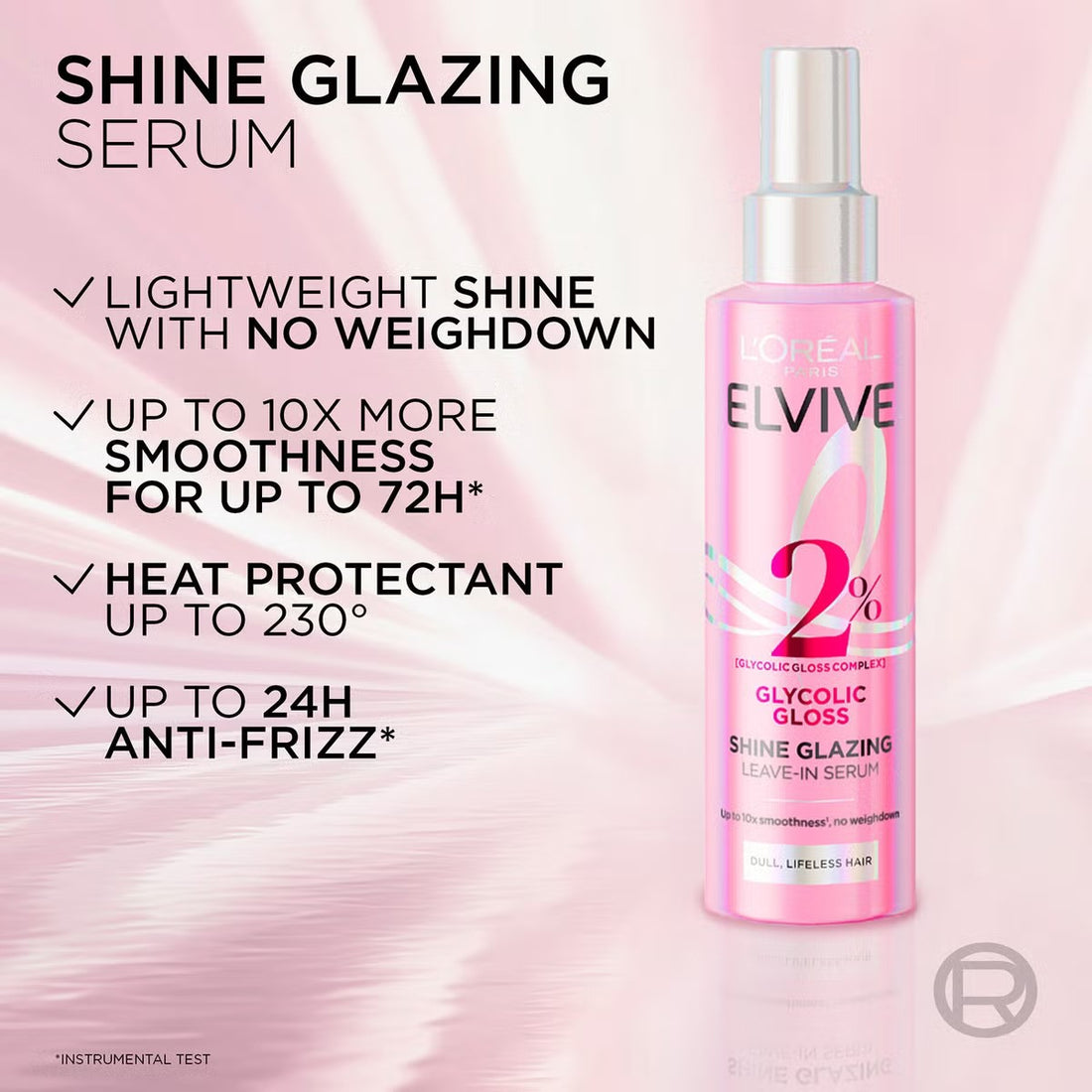 Loreal Elvive Glycolic Gloss Shine Glazing Leave In Serum