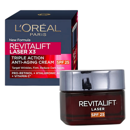 Loreal Revitalift Laser X3 Triple Action Anti Aging Cream SPF25