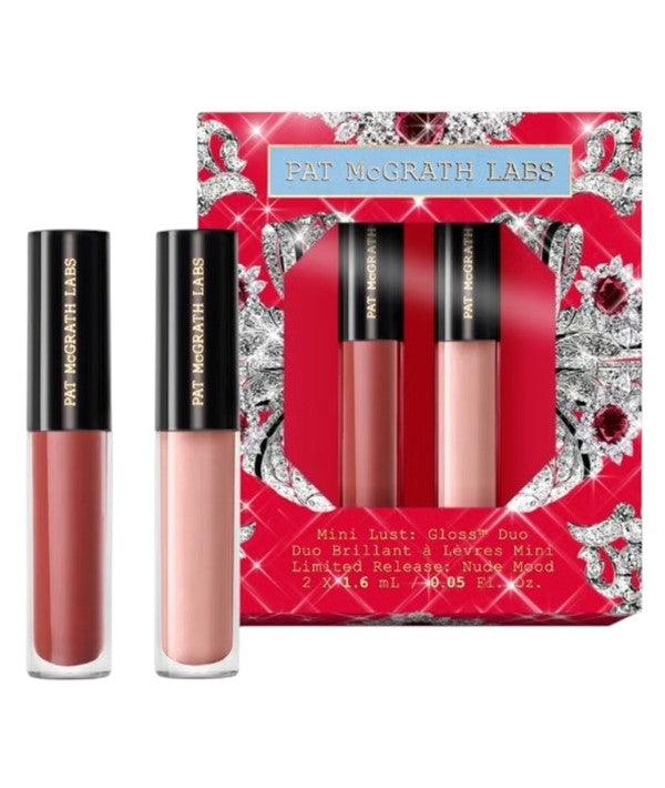PAT McGrath Labs Luminous Legends Mini Lust Gloss Duo lip makeup set with two mini lip glosses