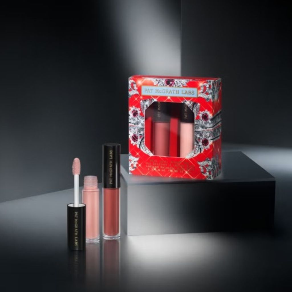 PAT McGrath Labs Luminous Legends Mini Lust Gloss Duo lip makeup set with two mini lip glosses