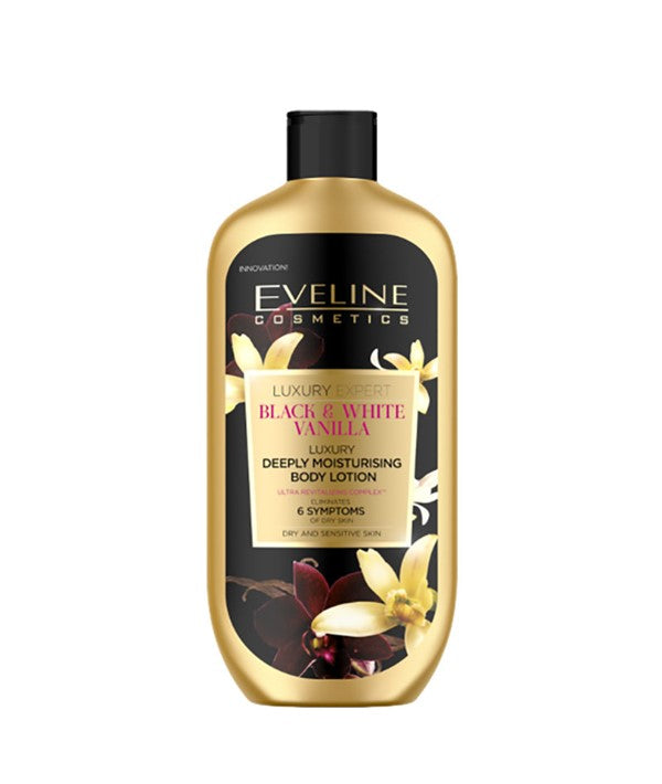 Eveline Luxury Expert Black And White Vanilla Luxury Deeply Moisturising Body Lotion