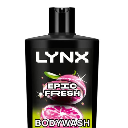 Lynx  3In1 Epic Fresh All Day Fresh Plus Clean Feel Shower Gel