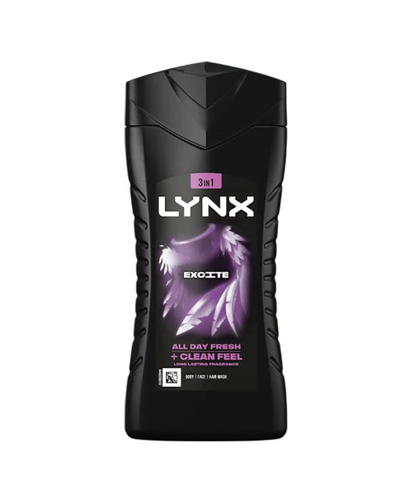 Lynx  3In1 Excite All Day Fresh Plus Clean Feel Shower Gel