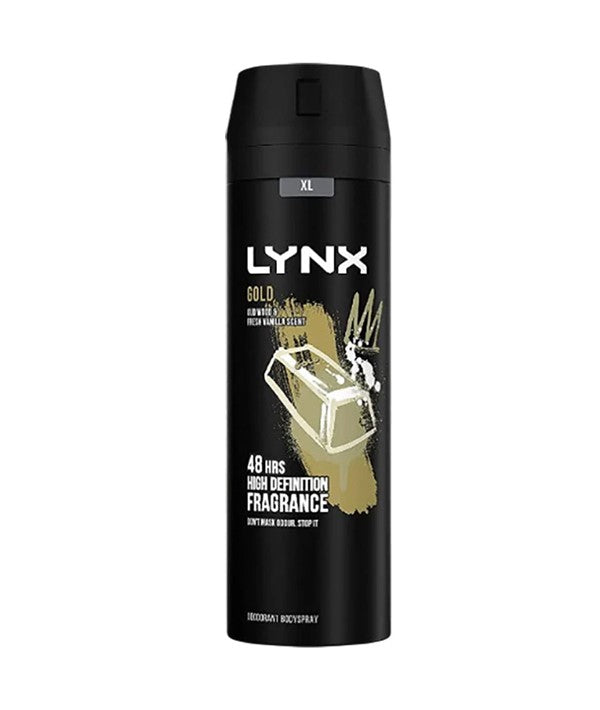 Lynx  Gold Oud Wood And Fresh Vanilla Scent Bodyspray