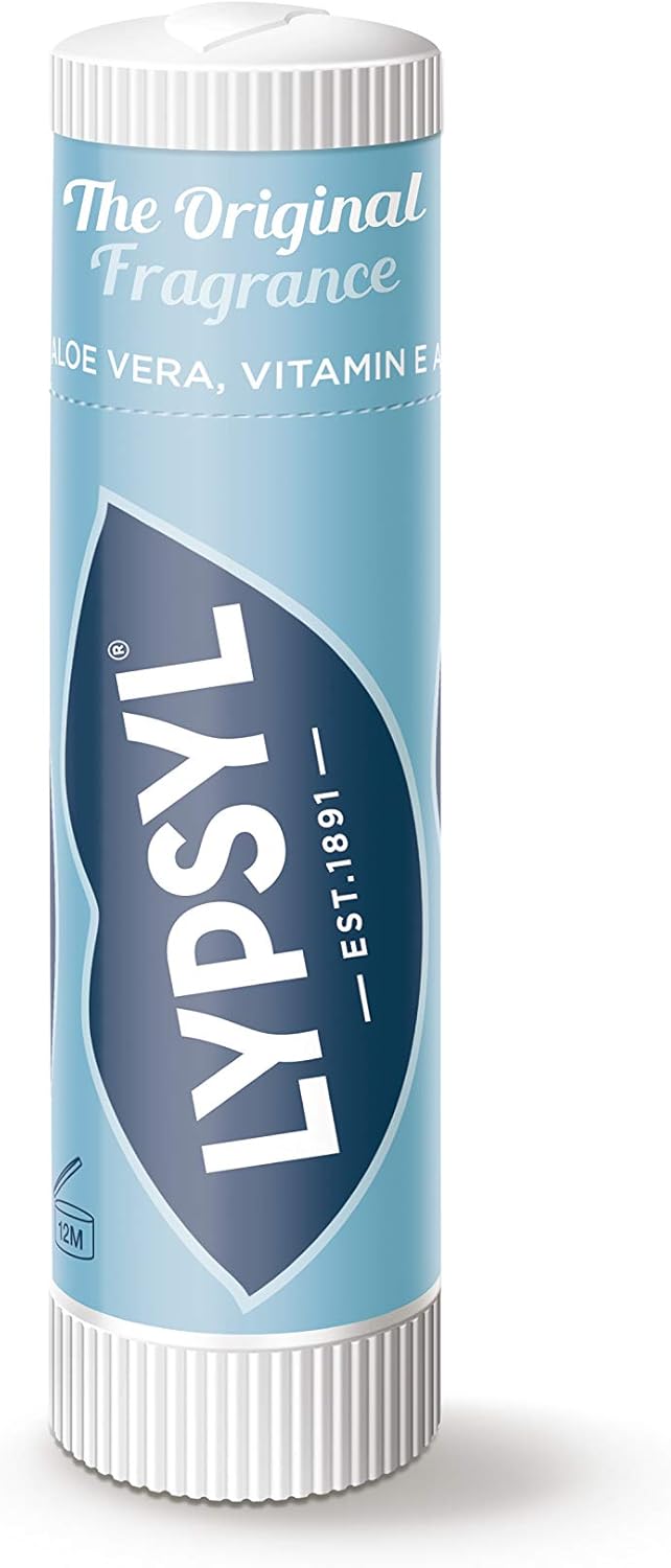 Lypsyl protecting and nourishing original lip care stick, natural moisturizing balm for soft, healthy lips.