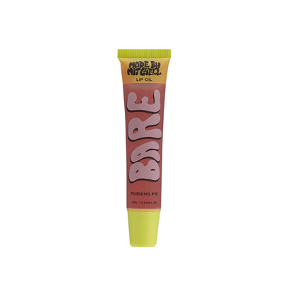 Made By Mitchell Bare Lip Oil lip care product tube and applicator in clear, neutral packaging