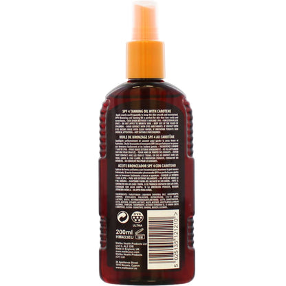 Malibu  Bronzing Tanning Oil With Beta Carotene SPF4