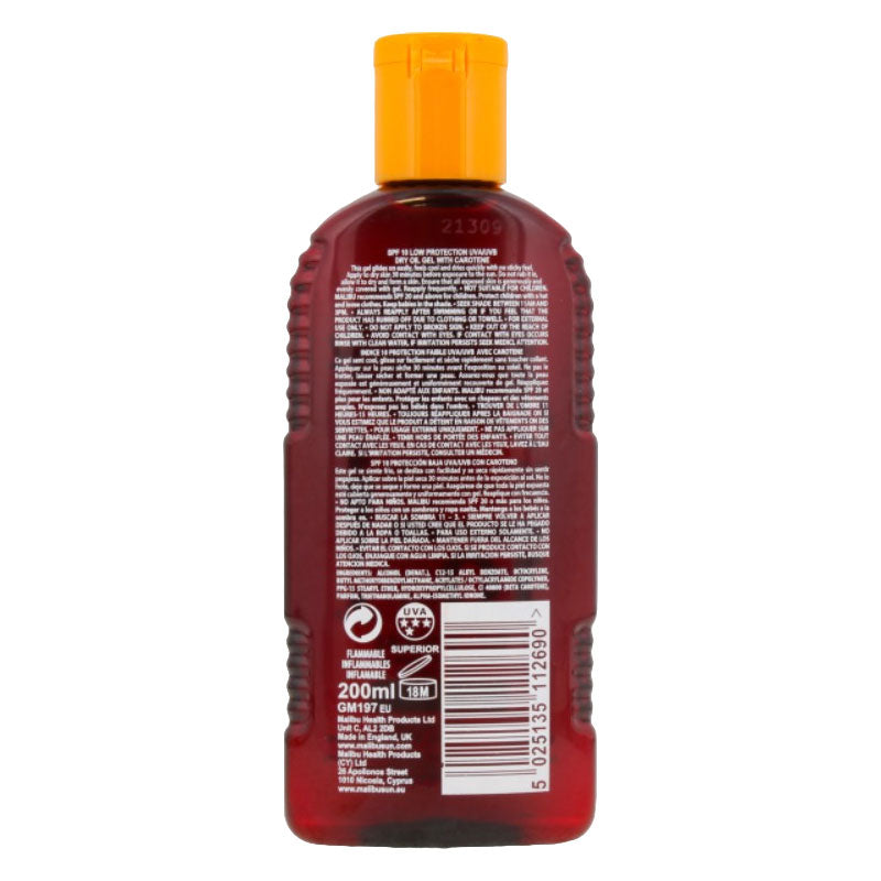 Malibu  Dry Oil Gel SPF10 With Carotene