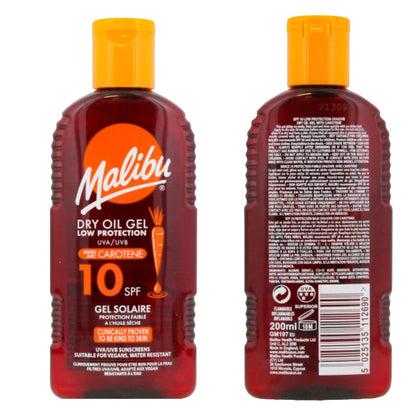 Malibu  Dry Oil Gel SPF10 With Carotene