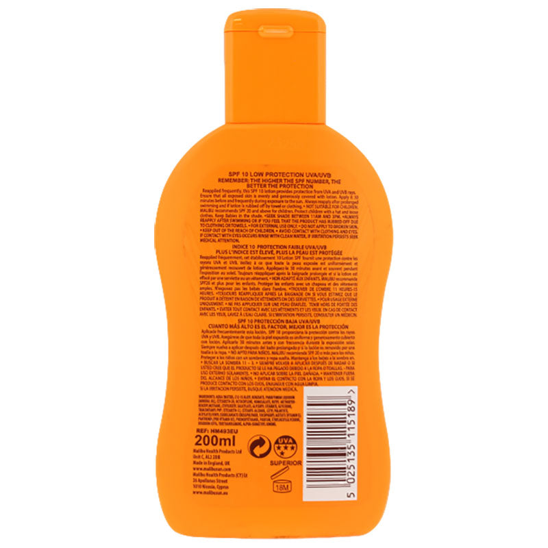 Malibu C Malibu Low Protection Water Resistant Lotion 10SPF