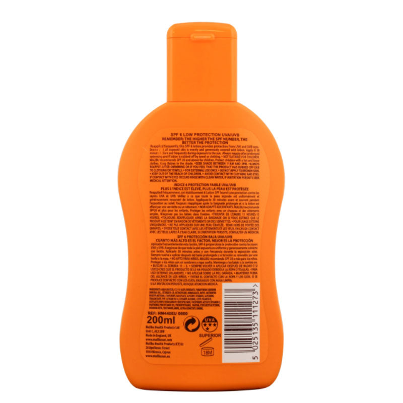 Malibu  Low Protection Water Resistant Lotion 6SPF