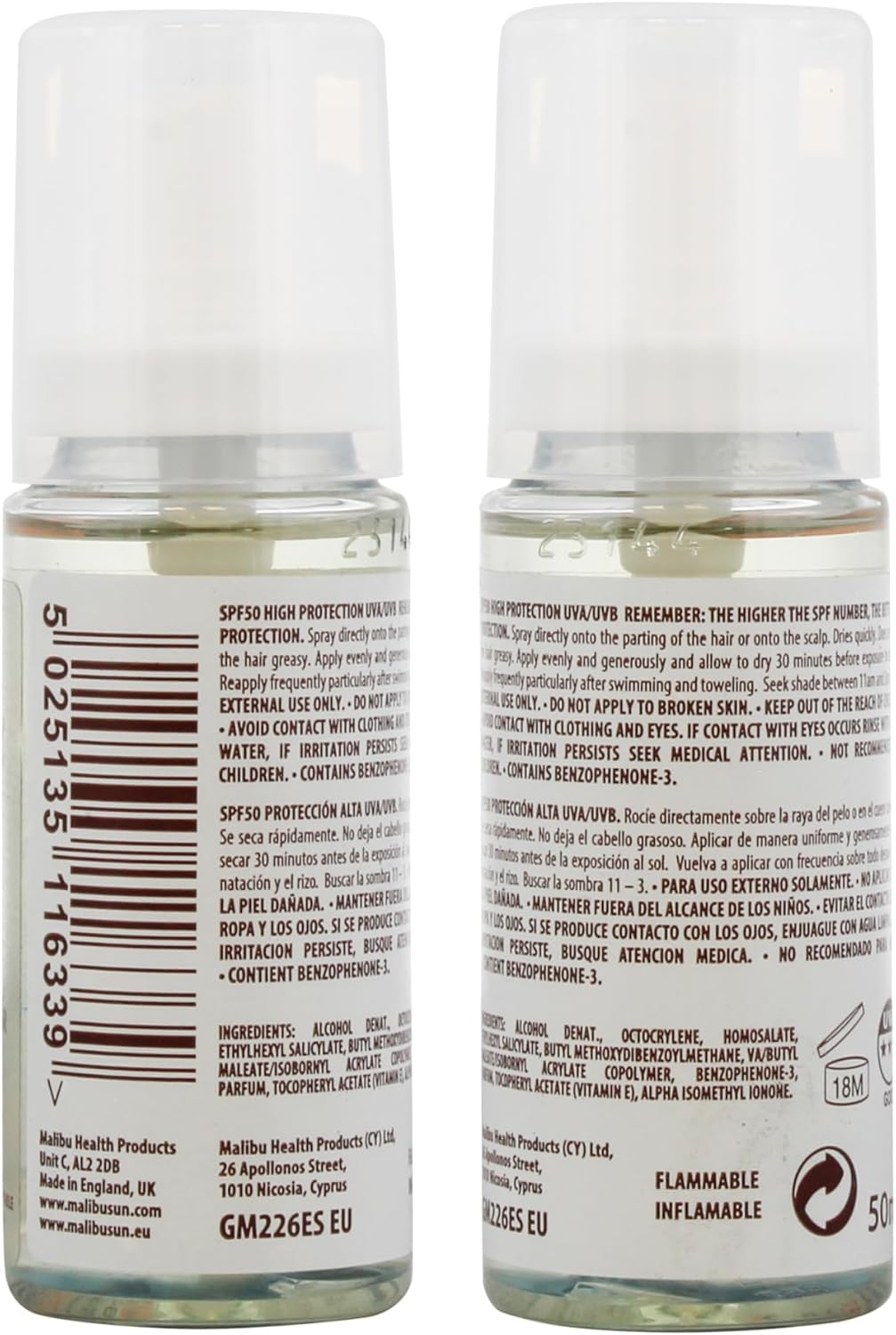 Malibu SPF30 Clear Hair and Scalp Protector