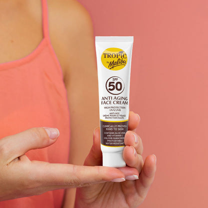 Malibu  Tropic Anti Aging Face Cream SPF50