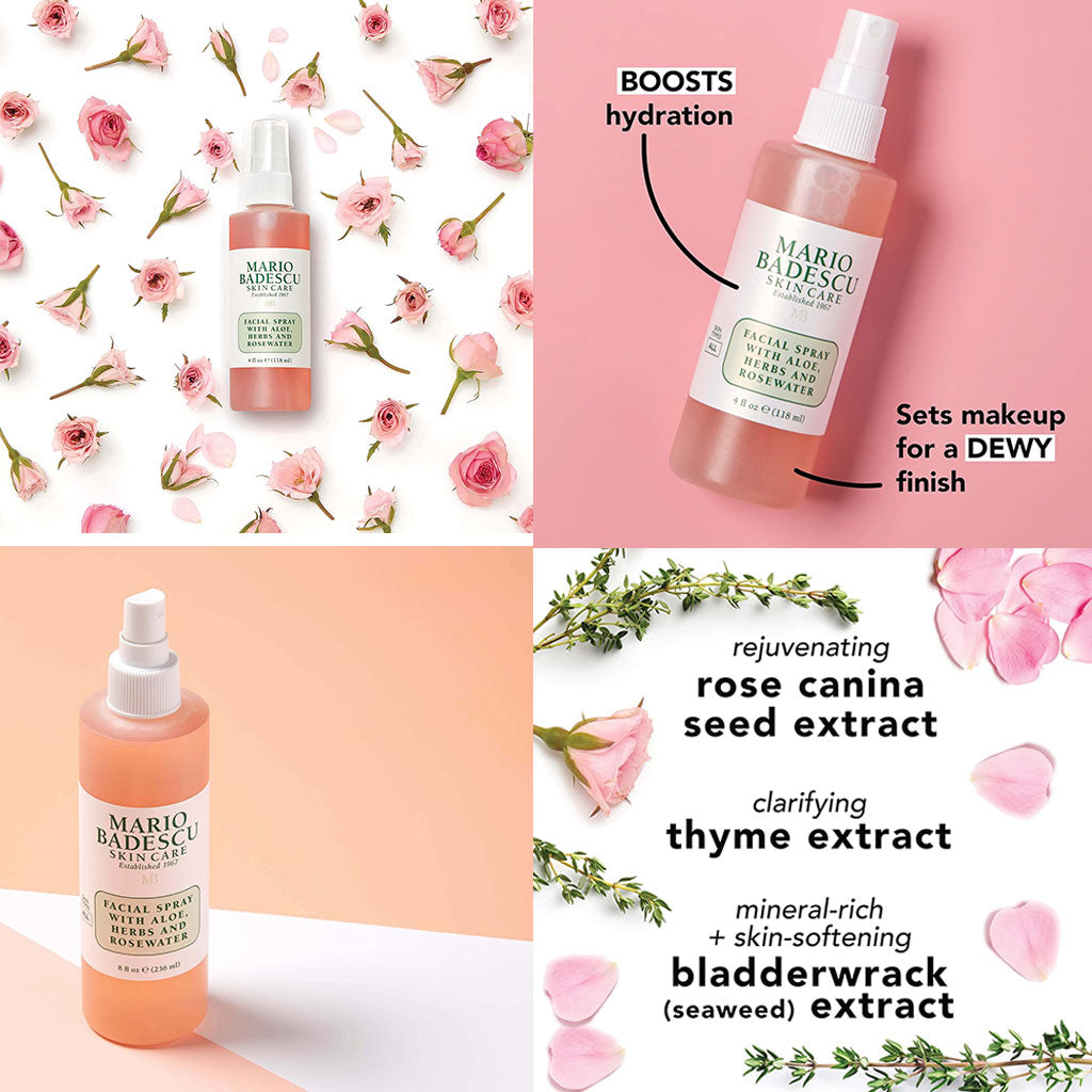 Mario Badescu  Facial Spray With Aloe Herbs And Rosewater