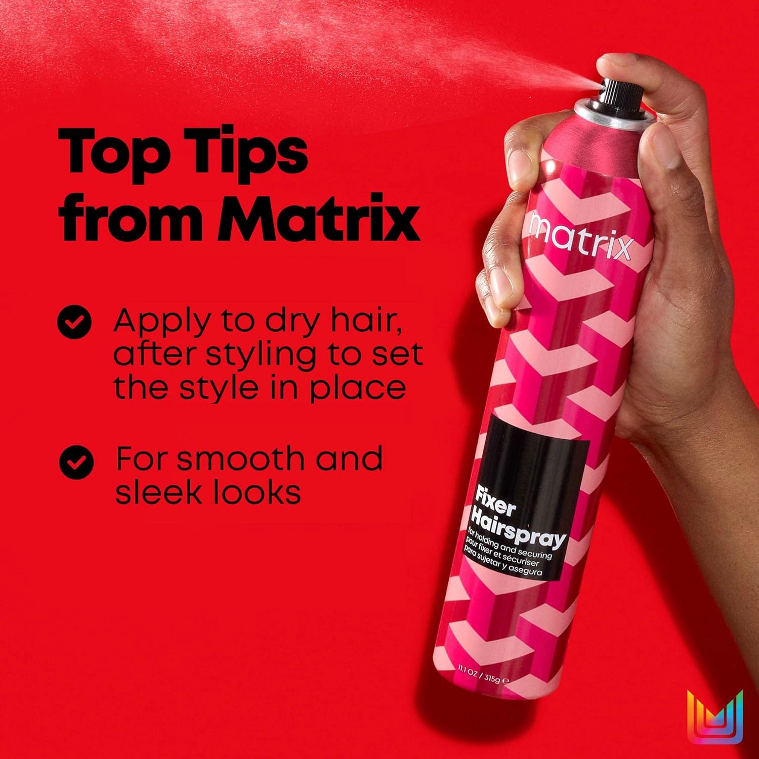 Matrix Fixer Hairspray For Holding And Securing