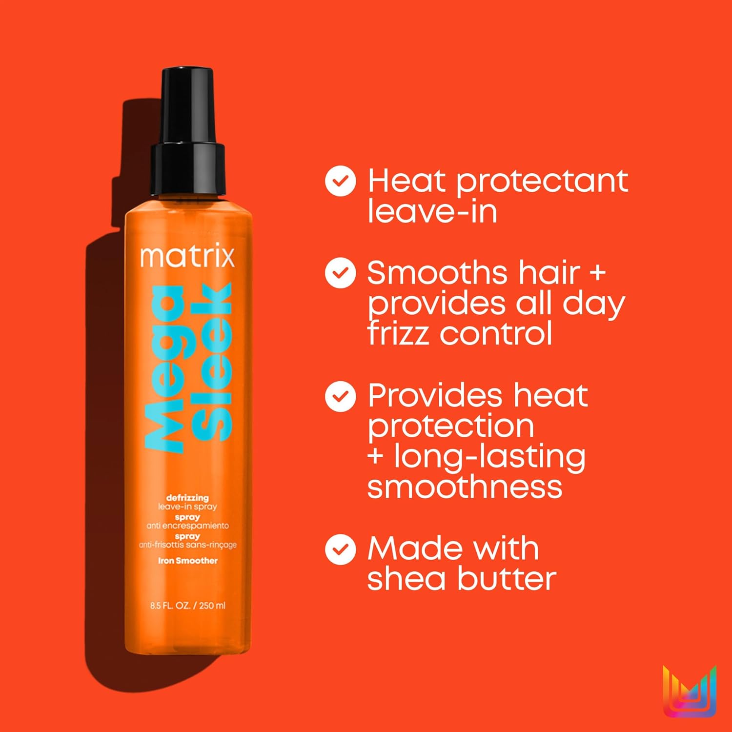 Matrix Mega Sleek Defrizzing Spray