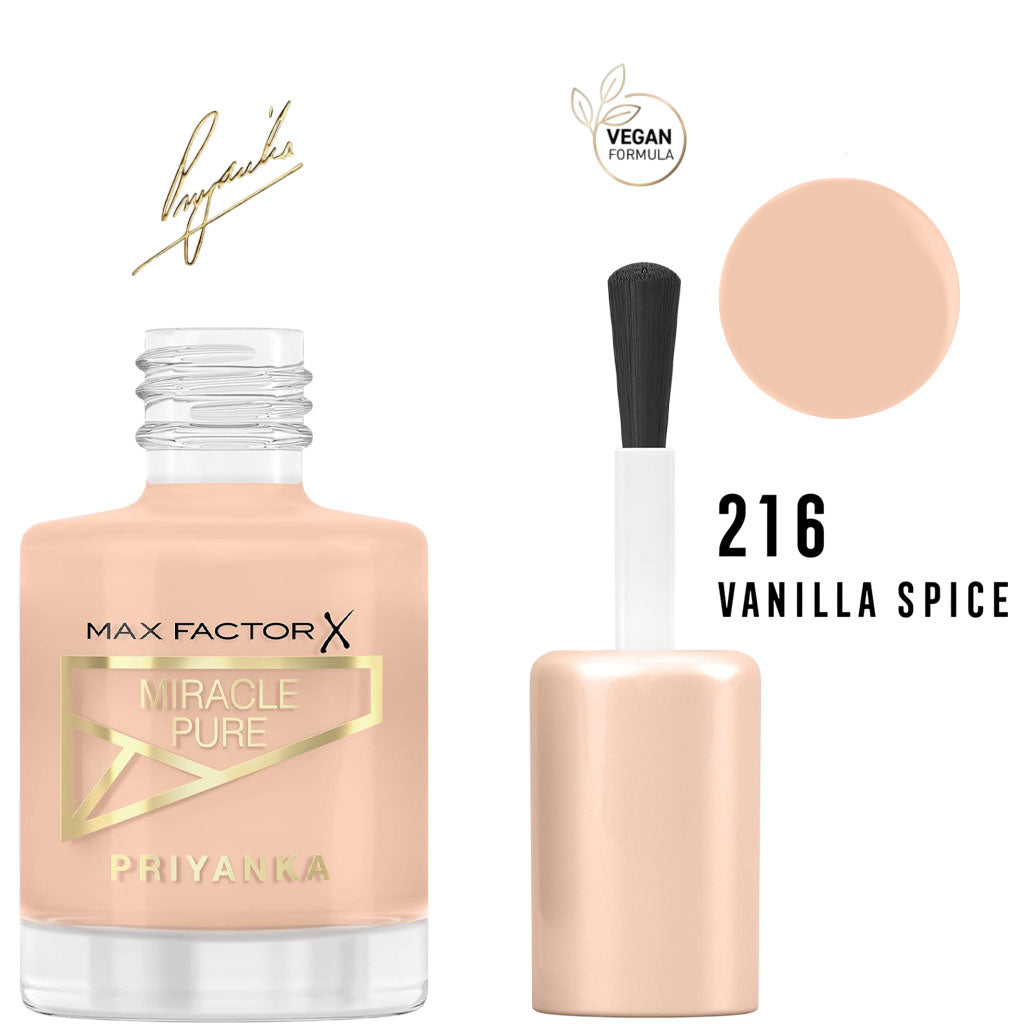Max Factor  Miracle Pure Nail Polish Priyanka Edition 216 Vanilla Space