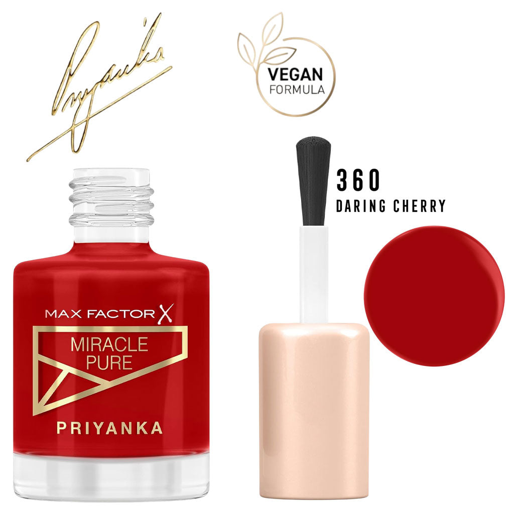 Max Factor  Miracle Pure Nail Polish Priyanka Edition 360 Daring Cherry