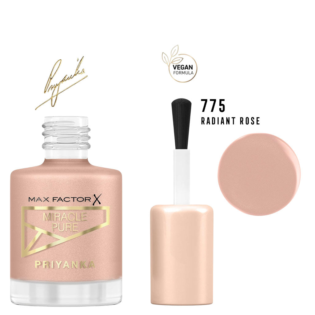 Max Factor  Miracle Pure Nail Polish Priyanka Edition 775 Radiant Rose