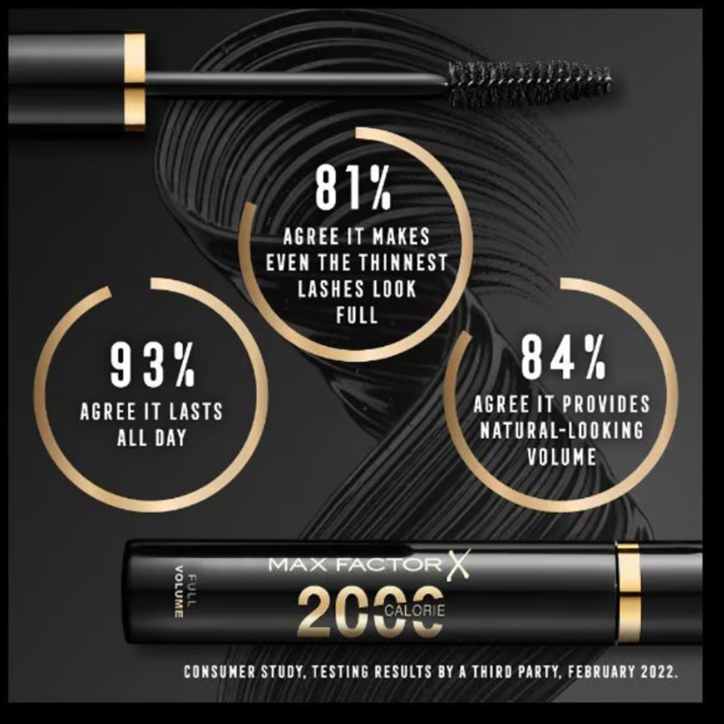 Max Factor  2000 Calorie Full Volume Mascara Black Brown