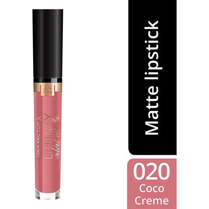 Max Factor Lipfinity Velvet Matte Liquid Lipstick 020 Coco Creme
