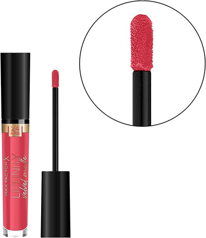 Max Factor Lipfinity Velvet Matte Liquid Lipstick 025 Red Luxury
