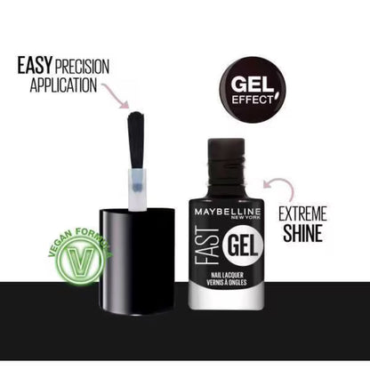 Maybelline Fast Gel Nail Polish 17 Blackout