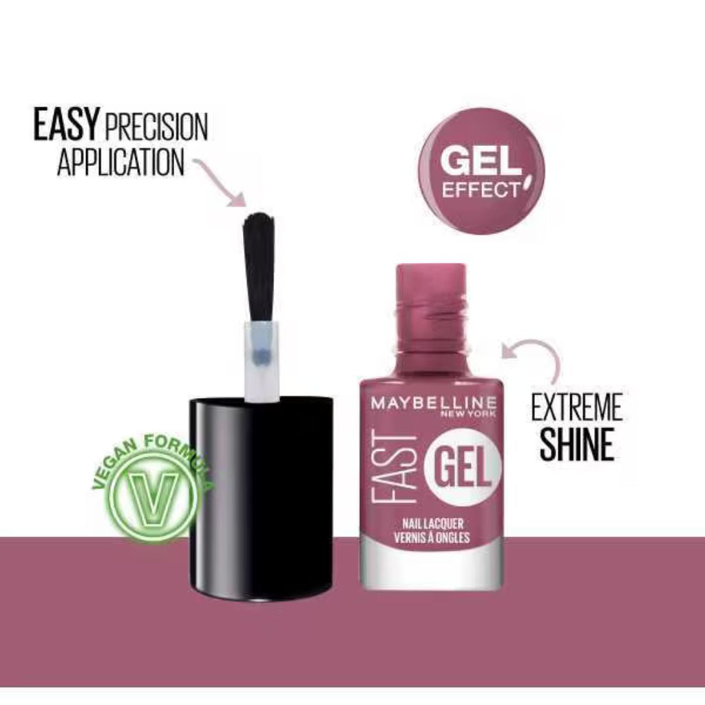 Maybelline Fast Gel Nail Polish 7 Pink Charge