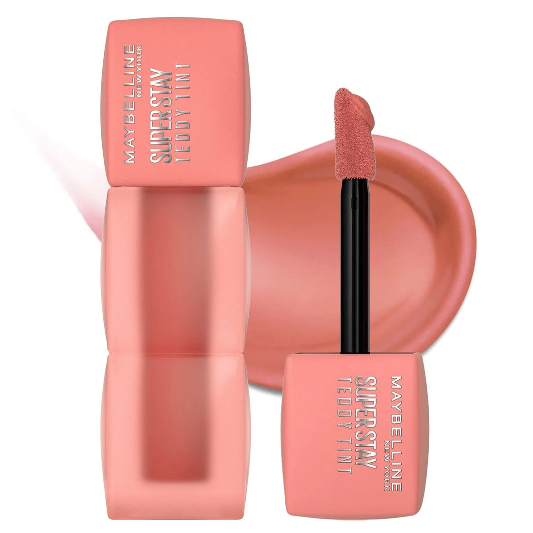 Maybelline New York Super Stay Teddy Lip Tint in 5ml tube, showcasing the lip makeup product with a natural finish.