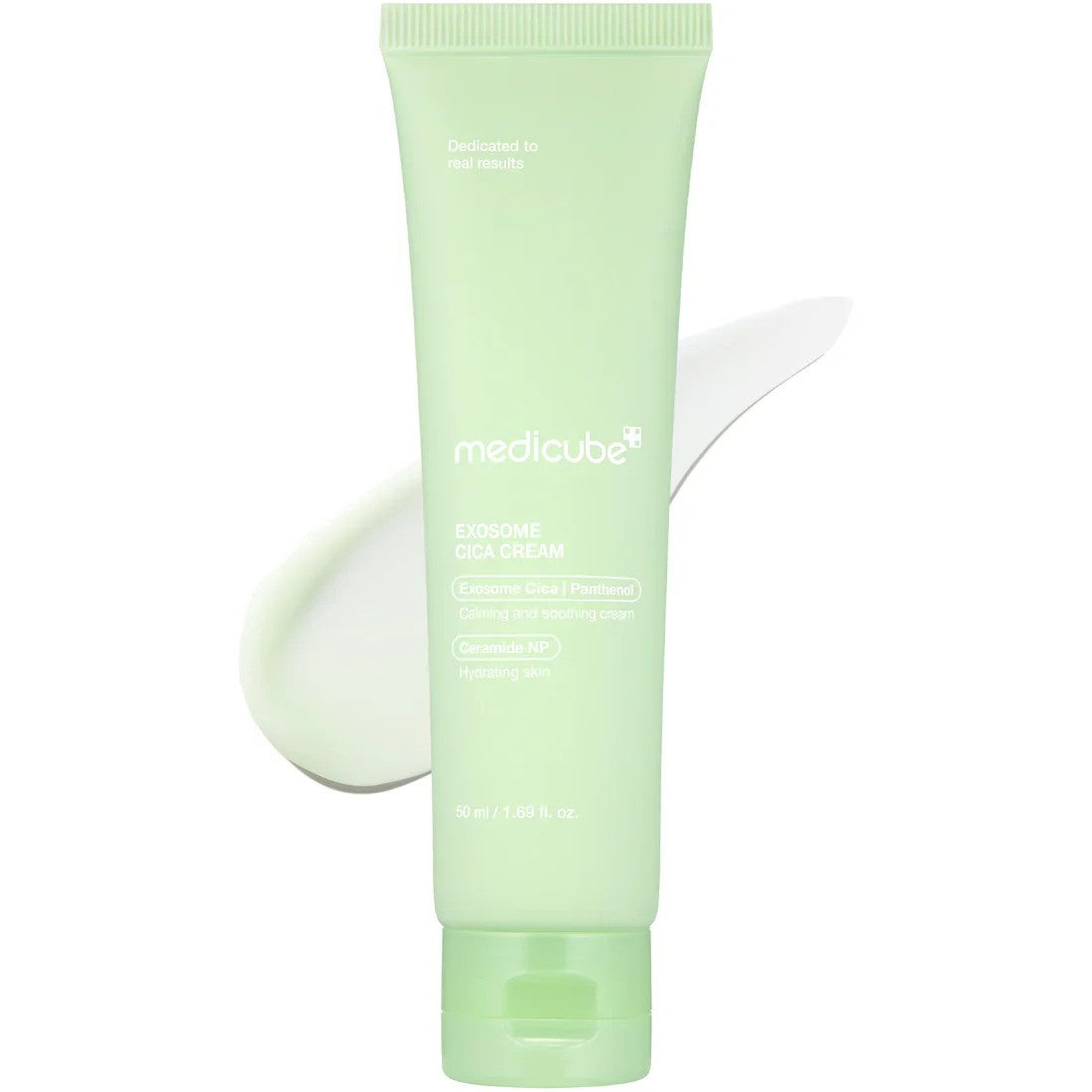 Medicube Exosome Cica Cream in a 50ml jar, a K-beauty moisturizer with soothing, hydrating properties for sensitive skin.