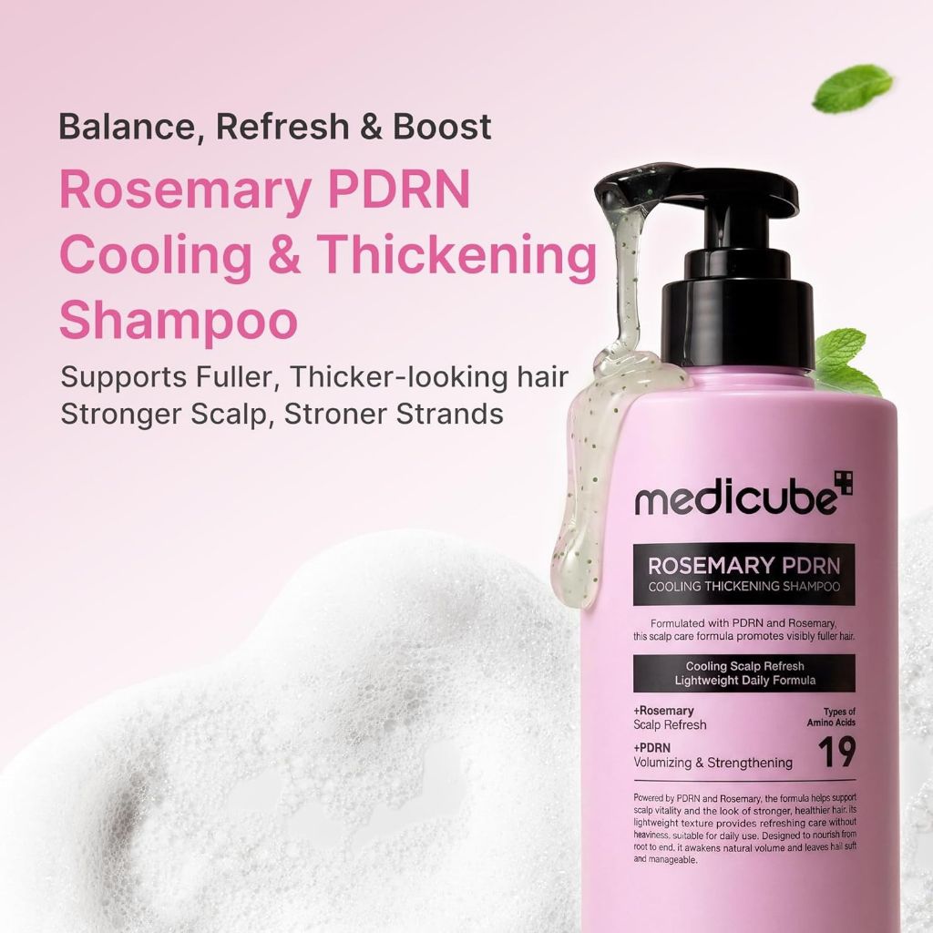 Medicube Rosermary PDRN Cooling Thickening Shampoo