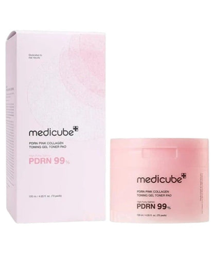 Medicube Salmon PDRN Purity Pink Collagen Toning Gel Toner Pad
